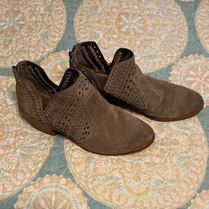 Vince Camuto Taupe Ankle Booties